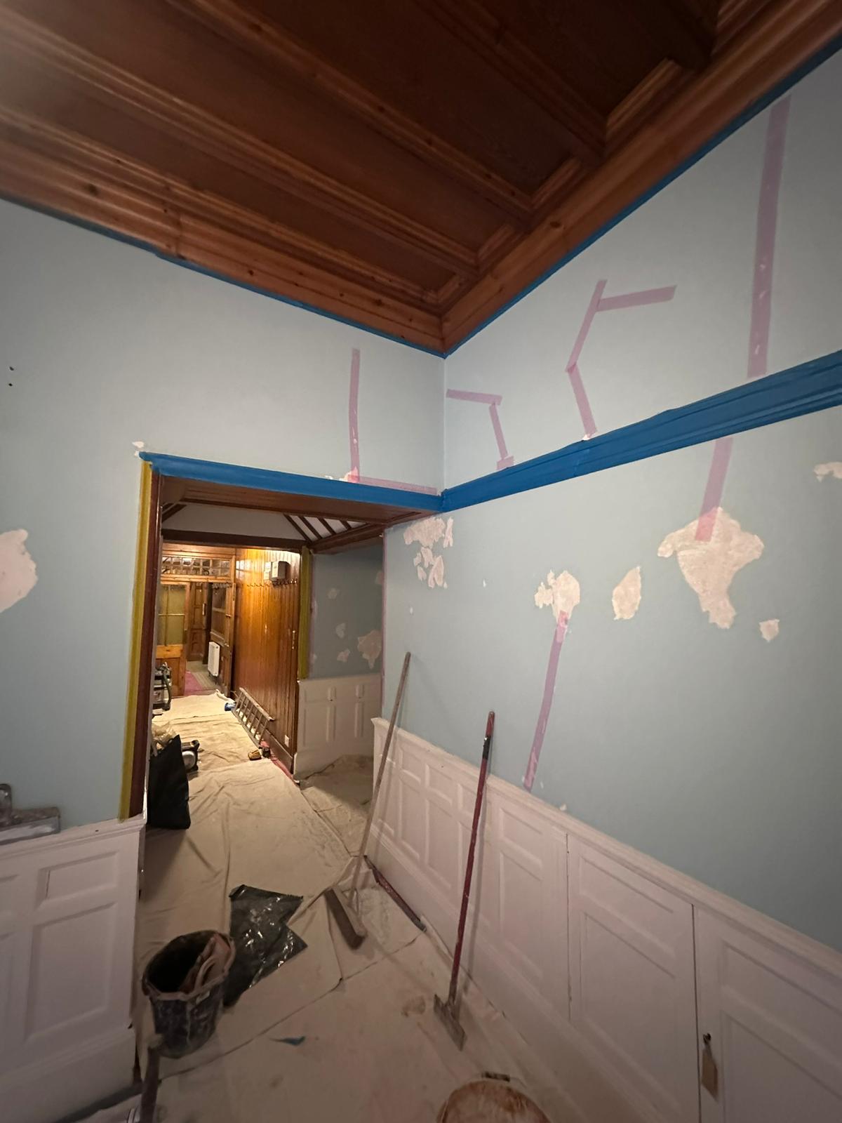 Pre-plastering preparation